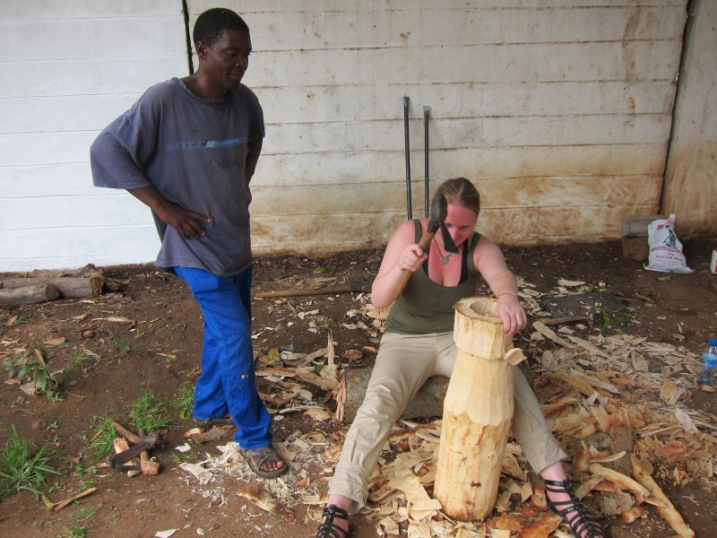 Drum making with Charles