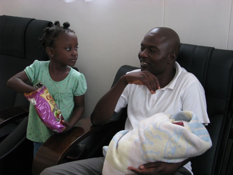 Natashia and Sylvester and new baby
