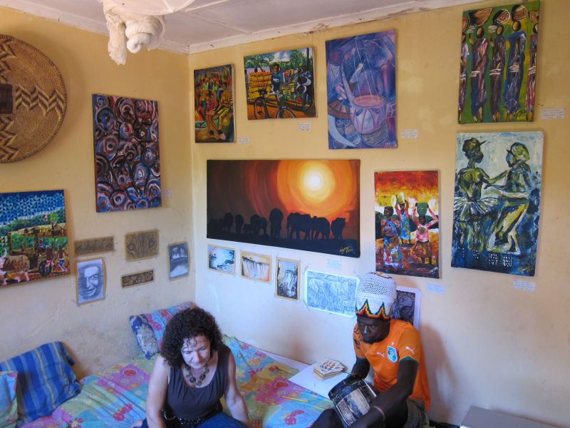 Zig Zag's art studio